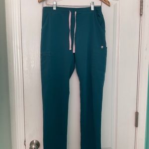 FIGS Yola Skinny scrub pant Size S Caribbean  blue